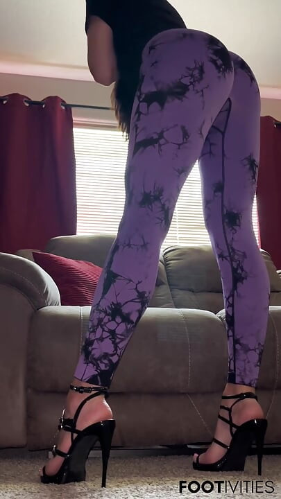 Leggings & Heels POV by Ivys Feet