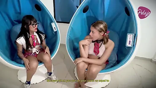 Zorba iki öğrenciden sakso çekiyor