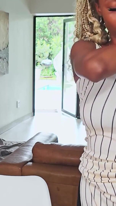 This CUTE EBONY student came to the INTERVIEW... she had an ORGASM at the end | Clip 1