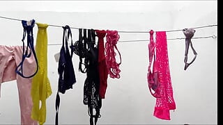 My stepsister washes her panties and then wants me to fuck her and I end up filling her face with cum
