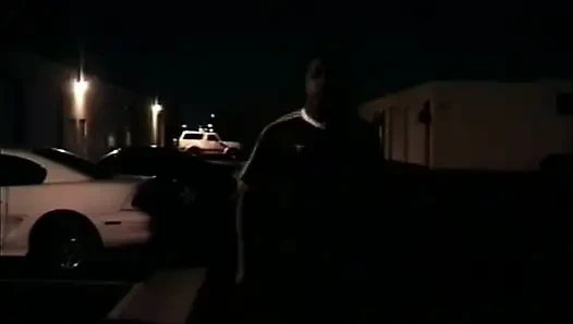 Любовь черной пары в гараже