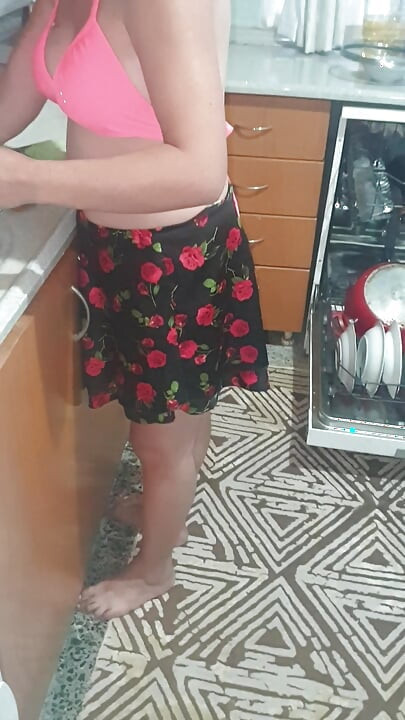 My attempts to sexually arouse my girlfriend while she was cleaning the kitchen.