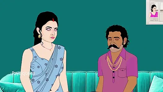 Pembantu payal bhabhi disetubuhi oleh bos tua