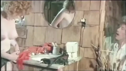 The huge cock of John Holmes is about to drop down to a hot bitch