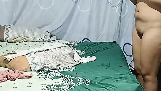 Uncle-in-law, your cock is very big and thick, moans