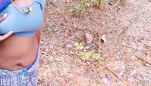 Indian Outdoor Sex. Desi Bhabi Secret Fucking Hubby in Forest. Telugu Dirty Talks.