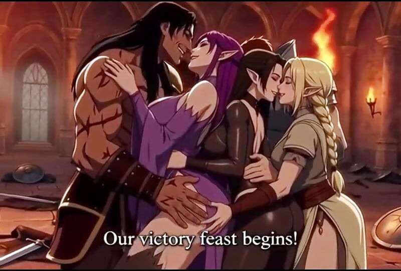 After an epic fantasy battle victors claim their spoils