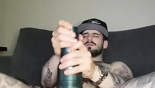 Young hot stud and his fleshlight part 3