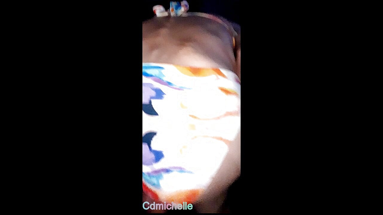 Cdmichelle  Wearing Sexy spotted colorful  swimsuit