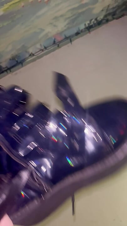 My Sister's Boots Feel Amazing! My Cock Fits Perfectly Tight Inside Brie's Demonia Boots (Size 10) Foot Fetish Goth Leather