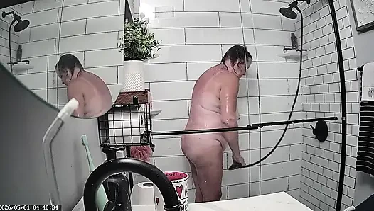 Mrs. Joanne Tanner a Real Public Schoolteacher Captured in the Shower 05-01-26 & 05-03-26