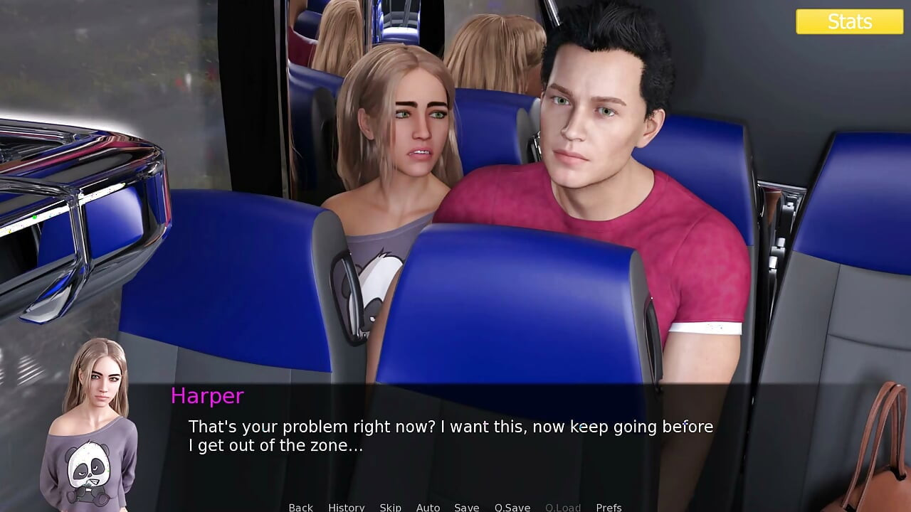 Erotica 8 - Ren Fingers Harper on the Bus After Catching Her Stealing