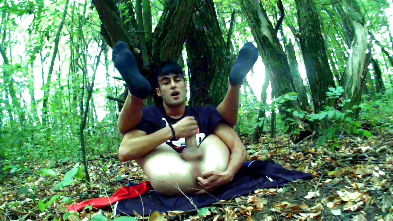 Legs Over Head Fingering and Jerking with Visible Anal Contractions