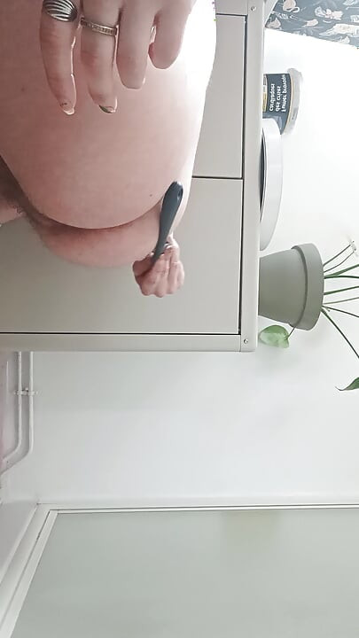 散歩後の発情期での自慰行為