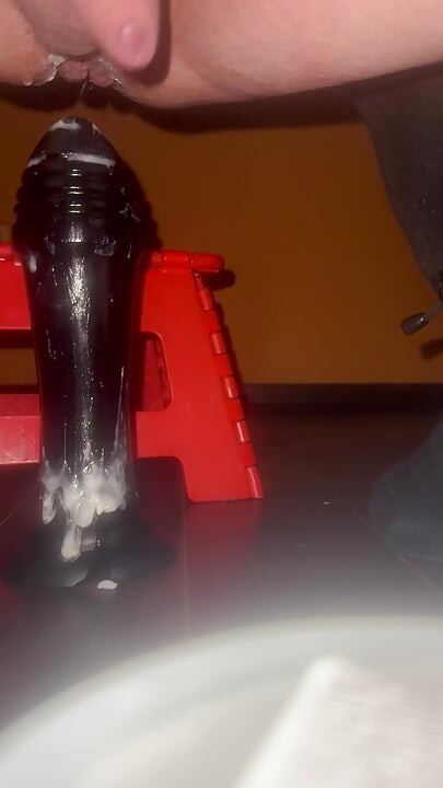 Fisting dildo precum 3!