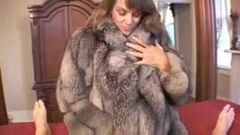 Chelsea in Fur Coat Gives Blowjob