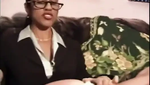 Sub guy is worshiping his mistress's feet