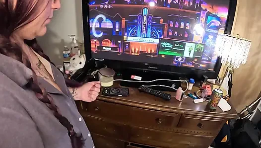 Nachbarn, dicker arsch, betrügende ehefrau