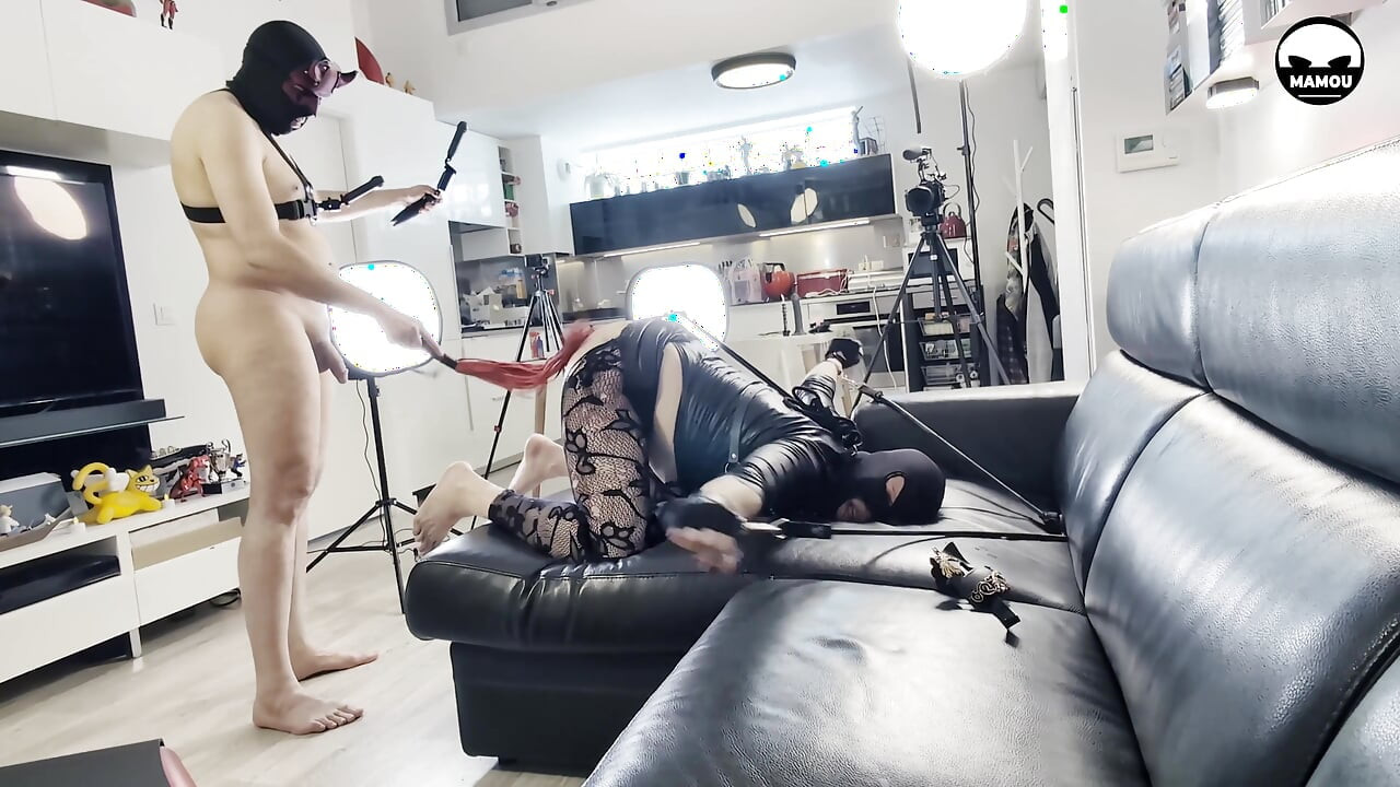 Malika Sultana Submissive & Arch of a Trans the Stainless Steel and Red Leather Ritual Part 2