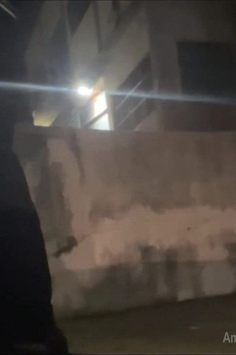 Amateur Boy Caught Peeing in the Street After Party