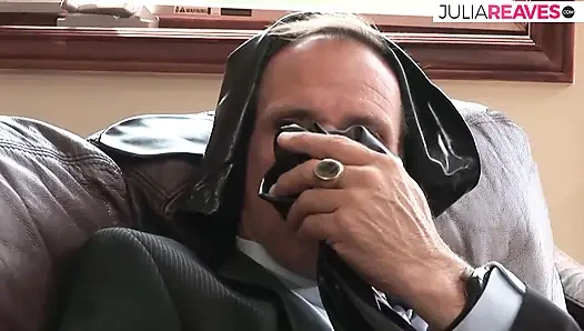 Leather thigh highs and a hot hard fuck