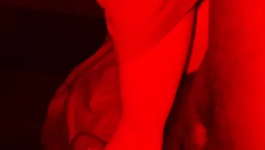 Stepsister plays with my bbc while we're home alone and I cum all over her tits
