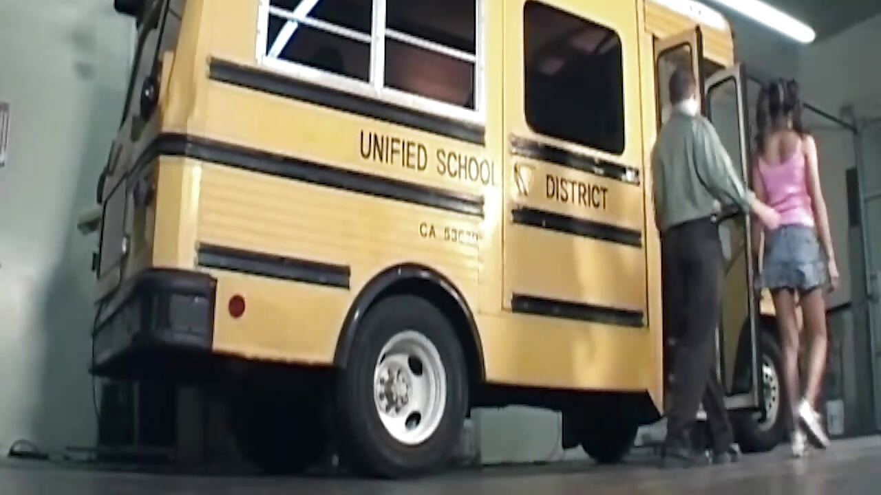 Horny Brunette Babe Rides Huge Cock in Wild Bus Encounter