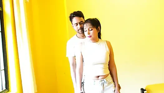 YOGA INSTRUCTOR DON'T CONTROL HIMSELF TO FUCK HIS INDIAN DESI SEXY STUDENT, HARDCORE SEX