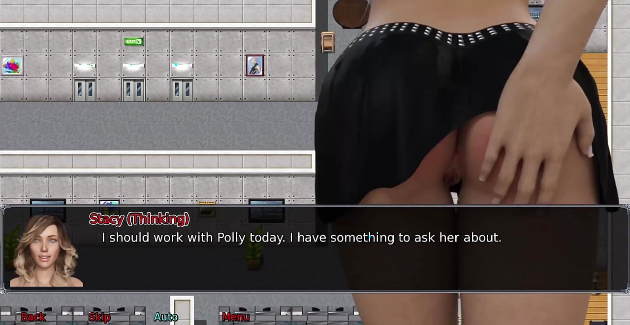 La femme du bureau n ° 26 - Jessie s'est fait baiser sur Stacy dans la salle de bain de travail ... Andy éjacule sur la jambe de Stacy.