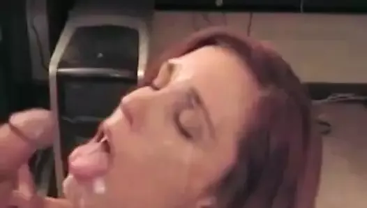 My MILF Exposed Super hot wife cum on her face compilation