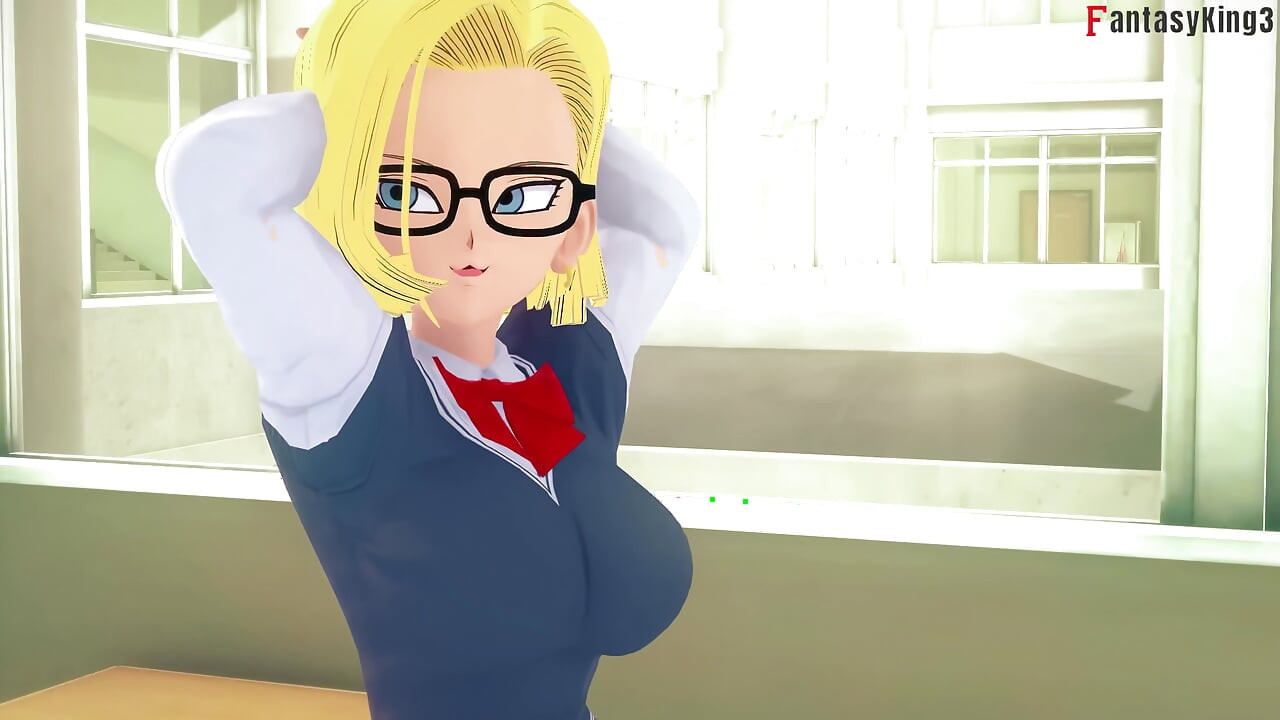 Android 18 má rád, že Videl sleduje její šukání Gohan - Série DragonBall Zex