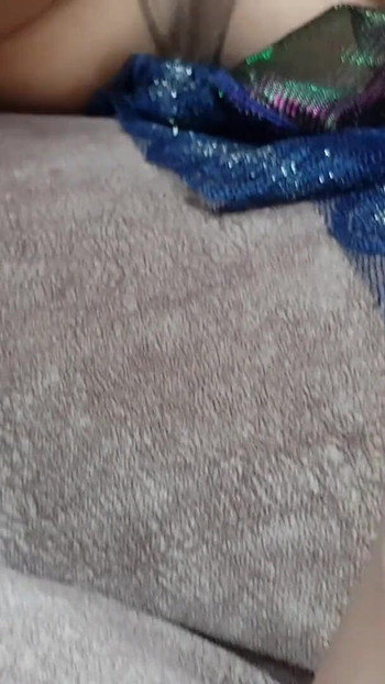 Epic moment from "Sexy Long Dress Nude Pantyhose And ICE play"