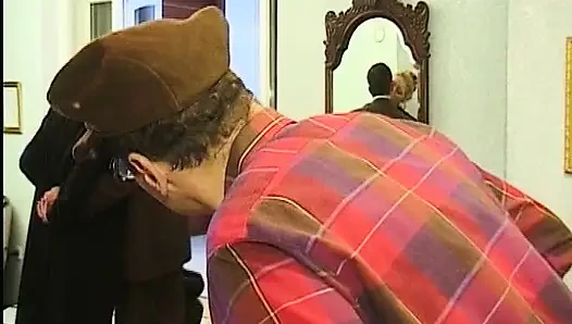 Blonde German bitches sharing big dicks in hot group sex action