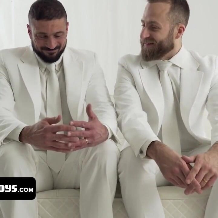 Muscular priests enjoying their sinful desires