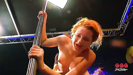 Grupta at Kuyruklu Minyon Sarışını Dölle Kaplanana Kadar Sikiyor