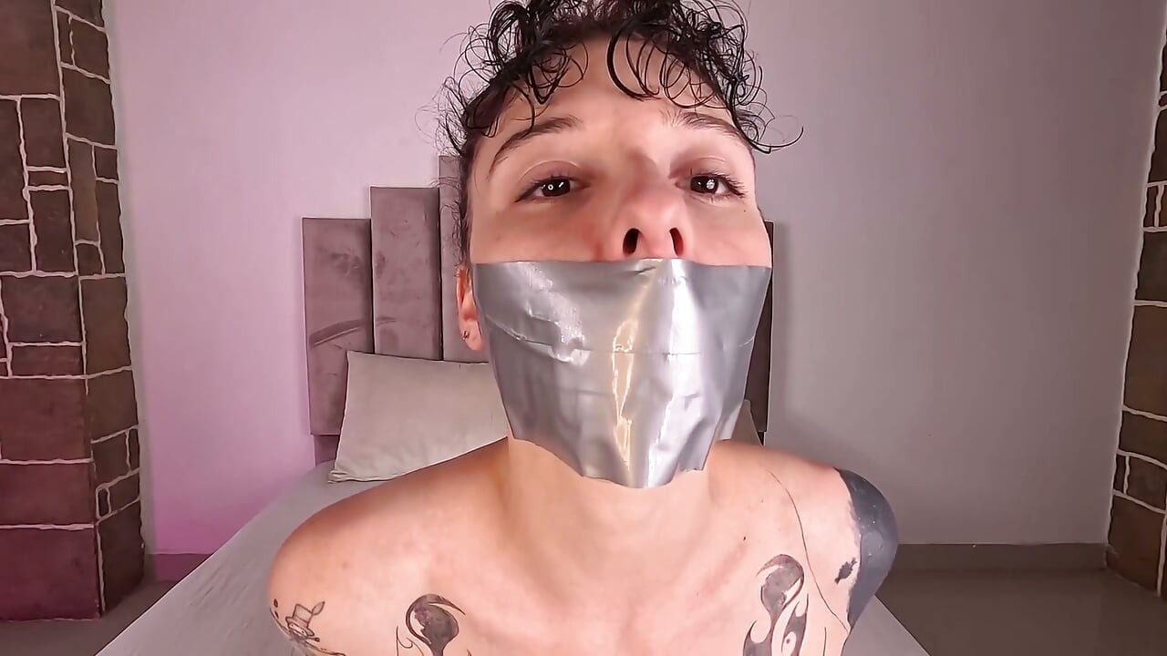 Gagged with 3 Layers of Tape