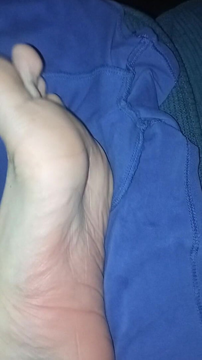 cumshot on cute white feet