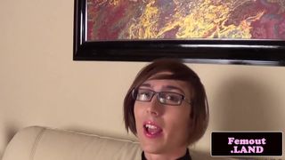 Kinky slender spex femboy wanks and toys ass