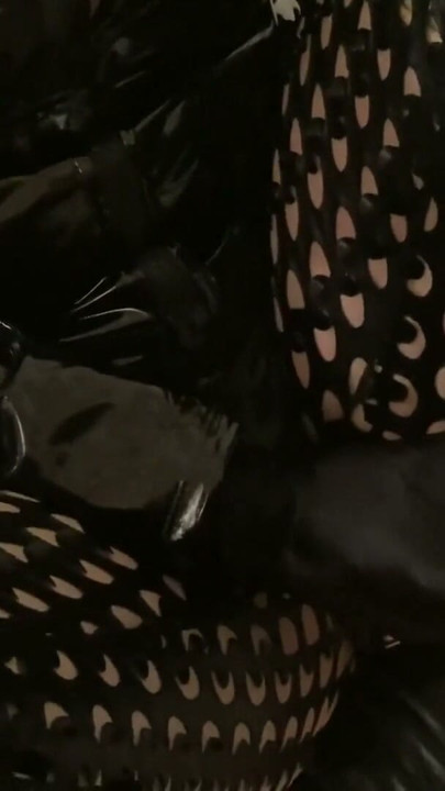 Black Slingback Pumps, Nylon Feet and Leggings | Clip 1