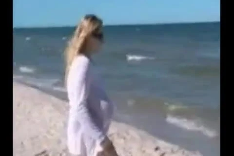 Big tits outdoor