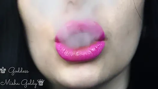 Кончи в мое большое фиолетовое соблазнение и большой дым кальяна!