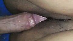 Fat pussy takes small dick today. This little dick cums inside with close-up!!