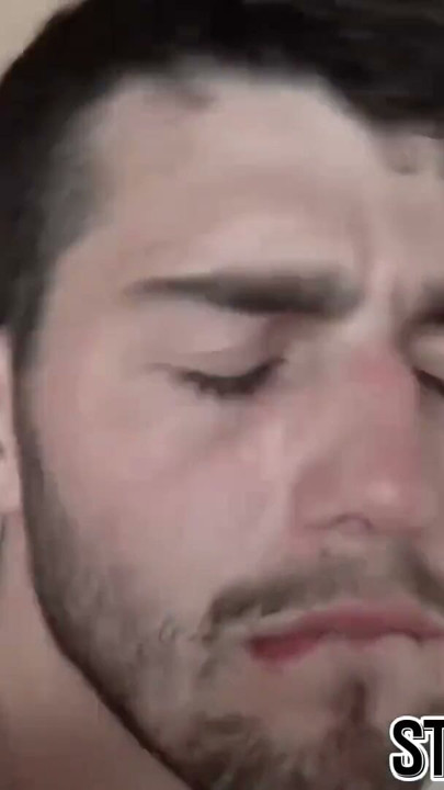 Latino tattooed gay bareback riding huge cock before facial | Clip 1