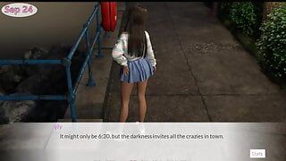 Désirs décontractés - une adolescente asiatique mignonne avec de gros seins suce une grosse bite
