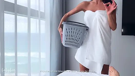 Horny Stepmom Catches Stepson Jerking With Her Panties & Fucks Him Hard
