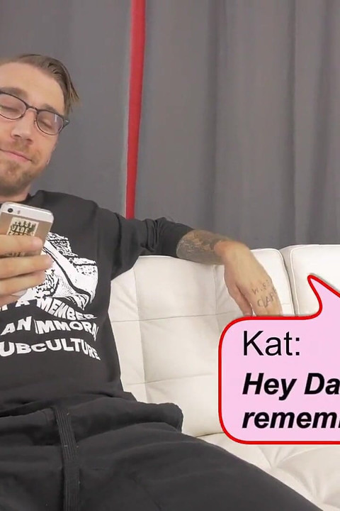 Pretty teen Kat Dior meets guy online and gets all her holes fucked