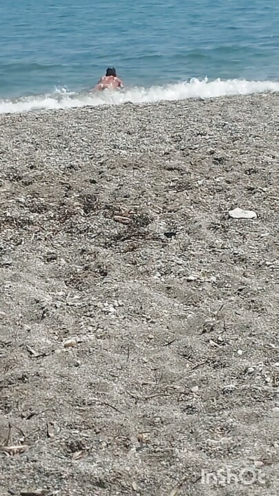 On the Beach Naked Enjoying