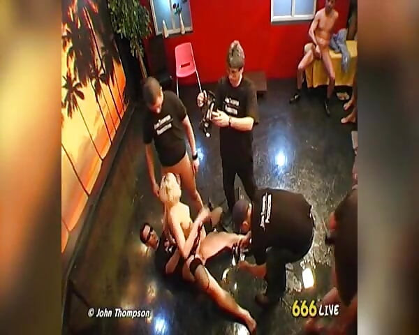 Ggg Blonde Bukkake Slut Gets Her Face Drenched in Cum