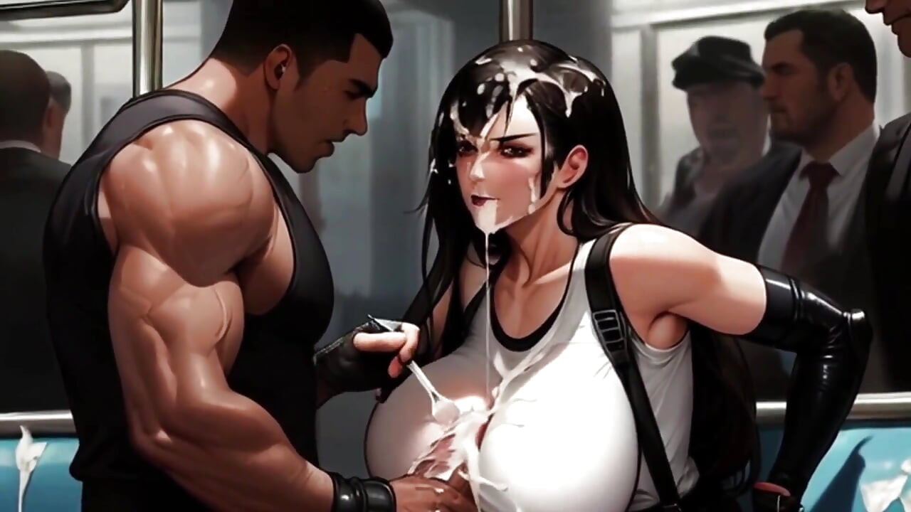 Tifa este între țâțe în trenul Midgar
