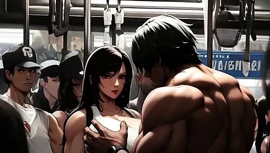 Tifa's Incredible Tits Get Noticed On The Midgar Train